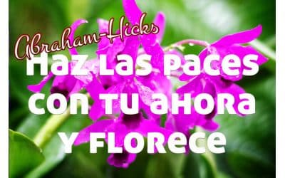 Haz las paces con tu ahora y florece ~ Abraham-Hicks en español
